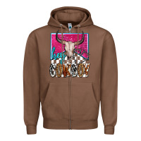 Chestnut western hey cowboy Zipper Hoodie - OliviaCreatesArt