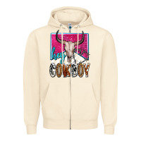 Sandshell western hey cowboy Zipper Hoodie - OliviaCreatesArt