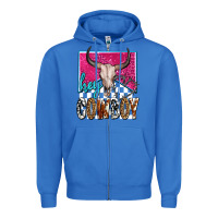 True Royal western hey cowboy Zipper Hoodie - OliviaCreatesArt