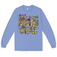 Colony Blue Little miss Mardi Gras Long Sleeve Tee - NancyCooperArtShop