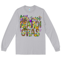 Moon Dust Little miss Mardi Gras Long Sleeve Tee - NancyCooperArtShop