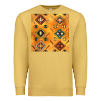 Antique Gold native american aztec seamless pattern 4 Premium Sweatshirt - BundleAndBundleShop