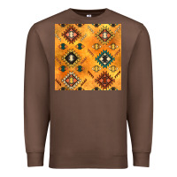 Chestnut native american aztec seamless pattern 4 Premium Sweatshirt - BundleAndBundleShop