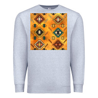 Heather Grey native american aztec seamless pattern 4 Premium Sweatshirt - BundleAndBundleShop