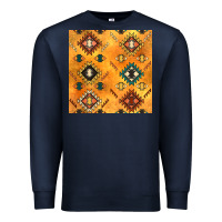 Navy native american aztec seamless pattern 4 Premium Sweatshirt - BundleAndBundleShop
