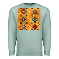 Seafoam native american aztec seamless pattern 4 Premium Sweatshirt - BundleAndBundleShop