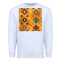 White native american aztec seamless pattern 4 Premium Sweatshirt - BundleAndBundleShop