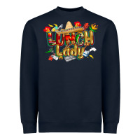 Navy cinco de mayo lunch lady Heavyweight Sweatshirt - CowGirlArtShop