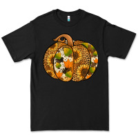Black Leopard cowhide sunflower pumpkin Premium Tee - NancyCooperArtShop