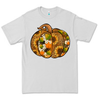 Dove Grey Leopard cowhide sunflower pumpkin Premium Tee - NancyCooperArtShop