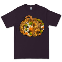 Plum Leopard cowhide sunflower pumpkin Premium Tee - NancyCooperArtShop