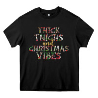 Black thick thighs and Christmas vibes Heavy Core Tee - AdoDesignShop