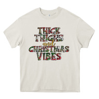 Cream thick thighs and Christmas vibes Heavy Core Tee - AdoDesignShop