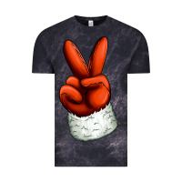 Cloud Black Christmas peace hand Vintage Tee - Jasminsmagicworld
