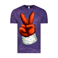 Cloud Purple Christmas peace hand Vintage Tee - Jasminsmagicworld