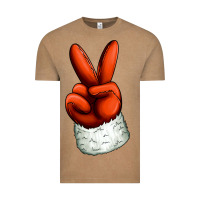 Vintage Coffee Christmas peace hand Vintage Tee - Jasminsmagicworld