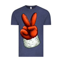Vintage Denim Christmas peace hand Vintage Tee - Jasminsmagicworld