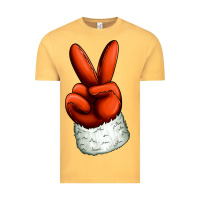 Vintage Mustard Christmas peace hand Vintage Tee - Jasminsmagicworld