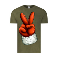 Vintage Olive Christmas peace hand Vintage Tee - Jasminsmagicworld