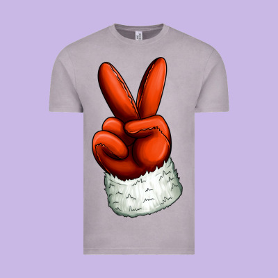 Christmas Peace Hand Vintage Tee Designed By Jasminsmagicworld