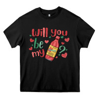 Black will you be my Heavy Core Tee - MaliasSmallBusiness