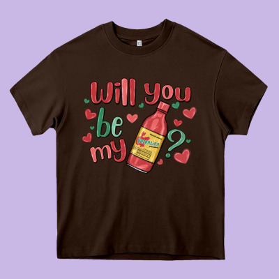 Will You Be My Heavy Core Tee Designed By Maliassmallbusiness