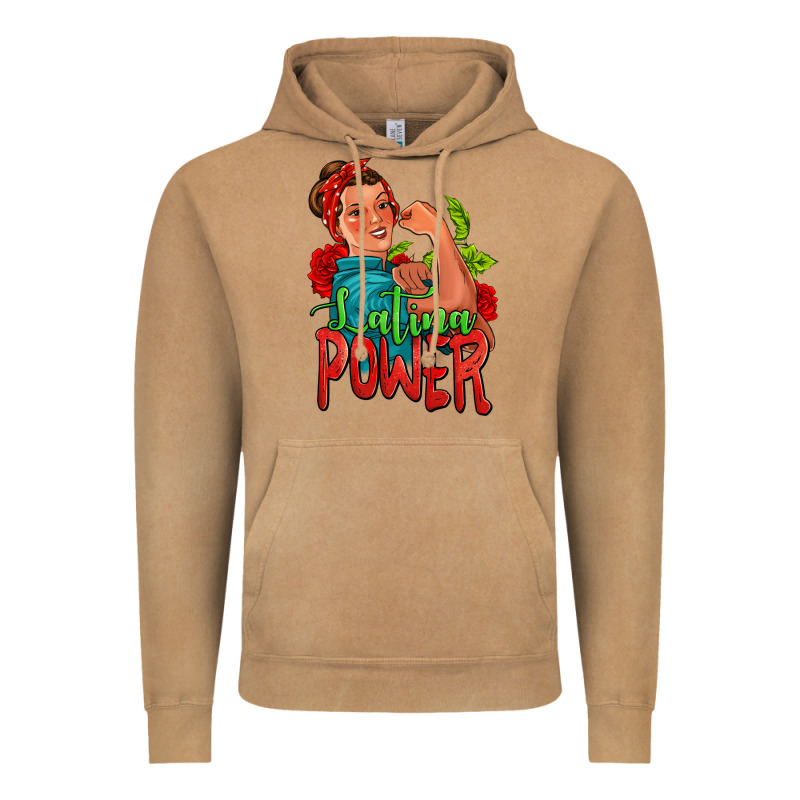 Latina Power Strong Woman Vintage Hoodie by Jasminsmagicworld | Teevron