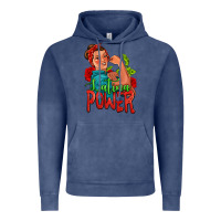 Vintage Denim latina power strong woman Vintage Hoodie - Jasminsmagicworld