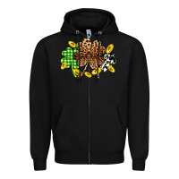 Black St. Patrick's Day shamrocks Zipper Hoodie - OliviaCreatesArt