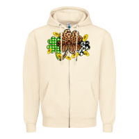 Sandshell St. Patrick's Day shamrocks Zipper Hoodie - OliviaCreatesArt