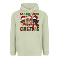 Matcha We Woof You A Merry Christmas Heavyweight Hoodie - FaDigitalArtStudio