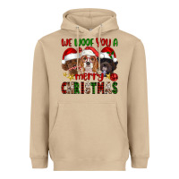 Mushroom We Woof You A Merry Christmas Heavyweight Hoodie - FaDigitalArtStudio
