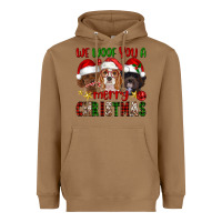 Toasted Coconut We Woof You A Merry Christmas Heavyweight Hoodie - FaDigitalArtStudio