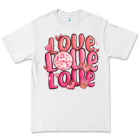 White love love love valentines day Premium Tee - MaliasSmallBusiness