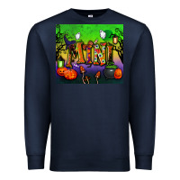 Navy halloween mini tumbler Premium Sweatshirt - BundleAndBundleShop
