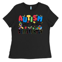 Black autism seeing the world differently Ladies Tee - MaliasSmallBusiness