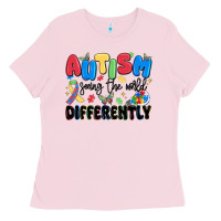 Autism Seeing The World Differently Ladies Tee | Teevron