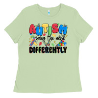 Matcha autism seeing the world differently Ladies Tee - MaliasSmallBusiness