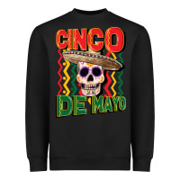 Black cinco de mayo with skull Heavyweight Sweatshirt - CowGirlArtShop