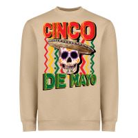 Mushroom cinco de mayo with skull Heavyweight Sweatshirt - CowGirlArtShop