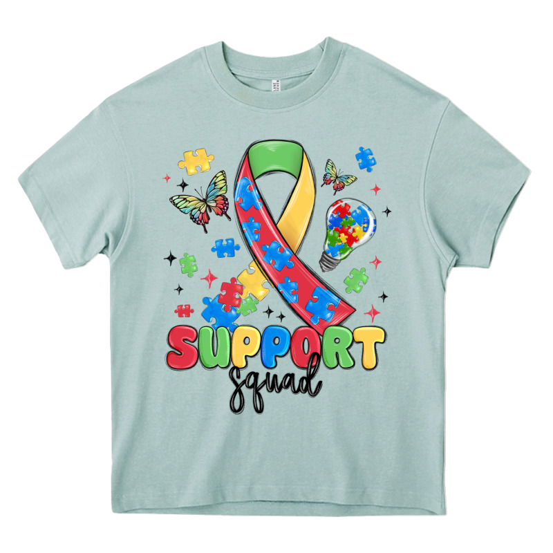Support Squad Autism Heavy Core Tee by MaliasSmallBusiness | Teevron