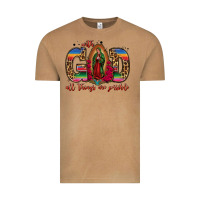 Vintage Camel with god all things are possible lady of guadalupe Vintage Tee - Jasminsmagicworld