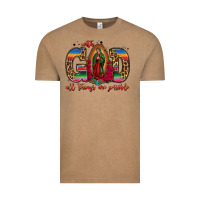Vintage Coffee with god all things are possible lady of guadalupe Vintage Tee - Jasminsmagicworld