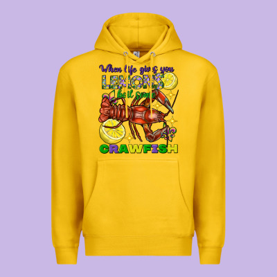 When Life Gives You Lemons Boil Some Crawfish Mard Premium Hoodie Designed By Fadigitalartstudio