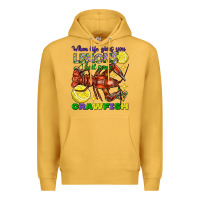 Mustard when life gives you lemons boil some crawfish mard Premium Hoodie - FaDigitalArtStudio