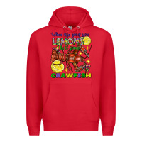 Red when life gives you lemons boil some crawfish mard Premium Hoodie - FaDigitalArtStudio
