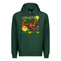 Sports Green when life gives you lemons boil some crawfish mard Premium Hoodie - FaDigitalArtStudio