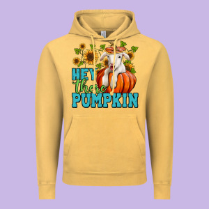 Hey There Pumpkin Lamb Vintage Hoodie Designed By Jasminsmagicworld