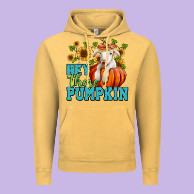 Hey There Pumpkin Lamb Vintage Hoodie Designed By Jasminsmagicworld