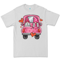 Dove Grey valentines day gnome truck Premium Tee - MaliasSmallBusiness